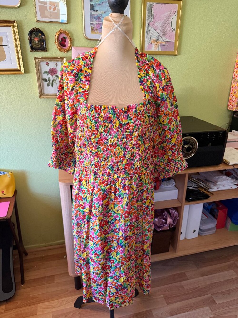 Rixo x Target Floral Print Smocked Dress NWT 2X